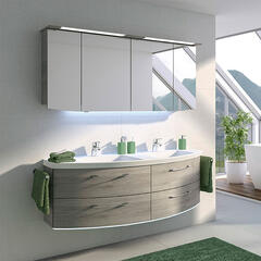Cassca Double Bathroom Vanity Unit 1510mm 4 Deluxe Drawers
