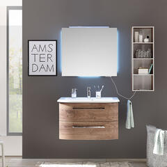 Contea Bathroom Wall Hung Vanity Unit 2 Drawers