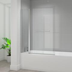 Square Bath Screen with Fixed Panel
