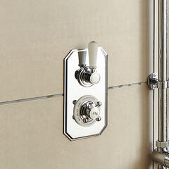 Chrome Topaz Thermo Twin Concealed Valve