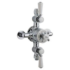 Chrome Topaz Thermostatic Triple Exposed Shower Valve