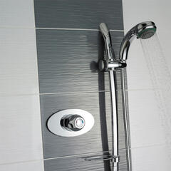 Chrome Concealed Sequential Thermostatic Shower Valve