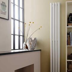 High White Gloss Revive Compact Double Panel Radiator 1800x236mm