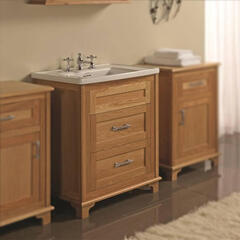 Thurlestone Traditional 2 Draw Bathroom Vanity Unit Solid Wood