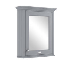 Plummett Grey 600MM Mirror Wall Cabinet