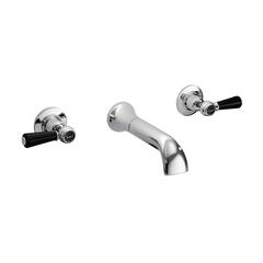 Bayswater 3 Tap Hole Wall Hung Bath Tap With Lever Handles