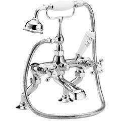 Bayswater Traditional Bath Shower Mixer With Crosshead Handles