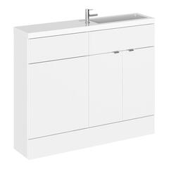 1200 Slimline Cloakroom Bathroom Unit option 1 (colour options)