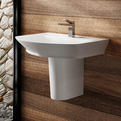 Maya 850mm Basin & Semi Pedestal