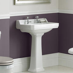 Richmond 600mm 2 TH Basin & Pedestal