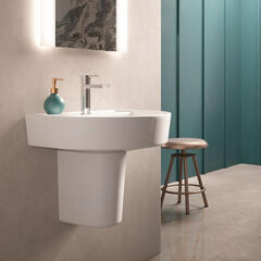 Luna 520mm Basin & Semi Pedestal