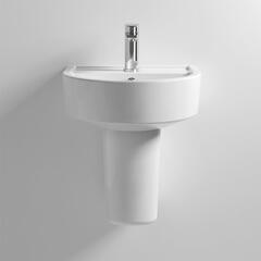 modern contempory Provost 420mm Basin & Semi Pedestal