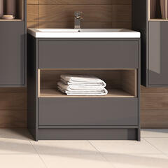 Coast Free Standing 800 Cabinet with storage & Basin