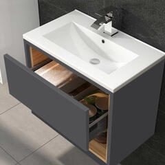 Coast Wall hung 800 Cabinet with storage & Basin
