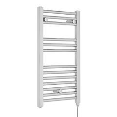 Round Chrome Electric Bathroom Towel Rail