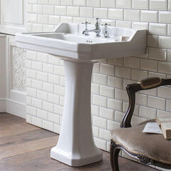 Edwardian Basin 80cm and standard pedestal