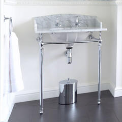 Georgian Marble basin washstand standard with Splash backs