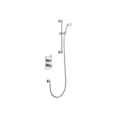Trent Thermostatic Single Outlet Concealed Shower Valve with Rail, Hose and Handset