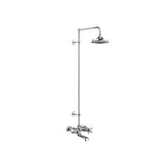 Tay Thermostatic Bath Shower Mixer Wall Mounted with Swivel Shower Arm (6 inch shower)