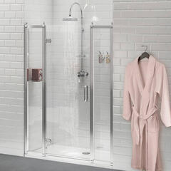 Burlington Inline Hinged Shower Door