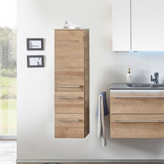 Solitaire 6025 Bathroom medium Storage Unit 1 open shelf doors 2 drawers