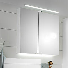 Solitaire 6025 650mm bathroom mirror cabinet with LED top light