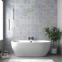 IDS Showerwall Acrylic Victorian Blue