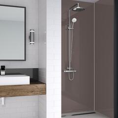 Product image for Wetwall Shower Panels Acrylic Mocha Matt or Gloss Finish Various Sizes