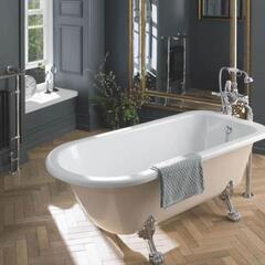 Product image for Mistley 1700mm Single Ended Bath with Feet and Overflow