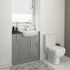 WHITE LUXURY VANITY UNIT AND STORAGE