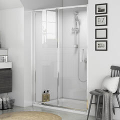 RADIANT REDUCED HEIGHT 1750 SLIDING SHOWER DOOR 1200