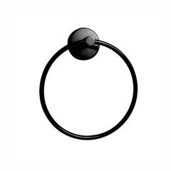 Product image for Jaquar Continental Black Towel Ring