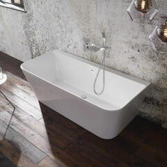 GROVE SLIM FREESTANDING BACK TO WALL BATH 1