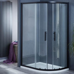 Bentley Black Offset Quadrant Shower Enclosure 900