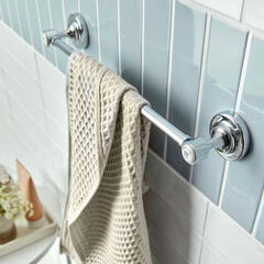 Axbridge Traditional Towel Rail 450mm, Chrome or Nickel Finish