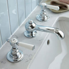 Axbridge Traditional Basin Tap 3 Hole Lever