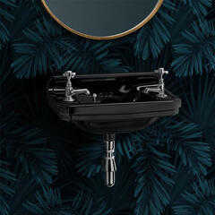 Burlington Jet Black 510 Wall Basin