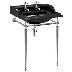 Burlington Traditional Jet Black Washstand 650