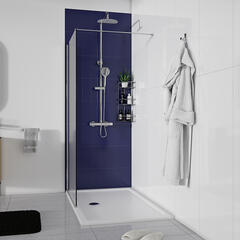 Radiant 1200 Hinged Walkin Recess Shower Enclosure