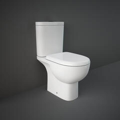 Tonik Close Coupled Toilet with Open Back and Soft Close Seat