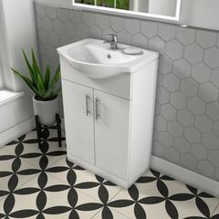 White Cloakroom Vanity Unit Cloakroom