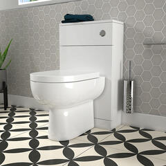 Kiana White BTW Toilet Unit Pan Seat