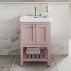Lifestyle Image for Pink Riviera 580mm Basin Unit