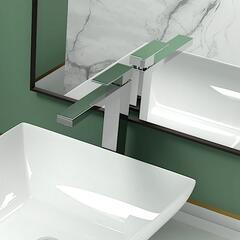 Product cutout image showing Slade Tall Single Lever Sink Tap for Countertop