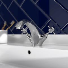 Chester Traditional Mono Basin Mixer Tap Crosshead