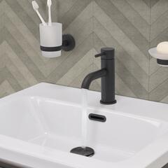 JTP Vos Matt Black Basin Mixer Tap