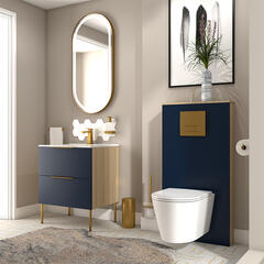 Alani 600 Cloakroom Suite Navy Blue