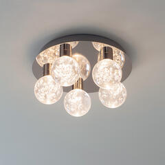 Decorative Flush Ceiling Light: 5 Bulb