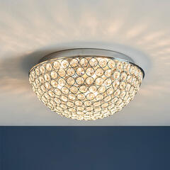 Decorative Flush Ceiling Light: 3 Bulb