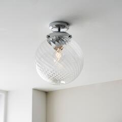 Decorative Flush Ceiling Light: 1 Bulb